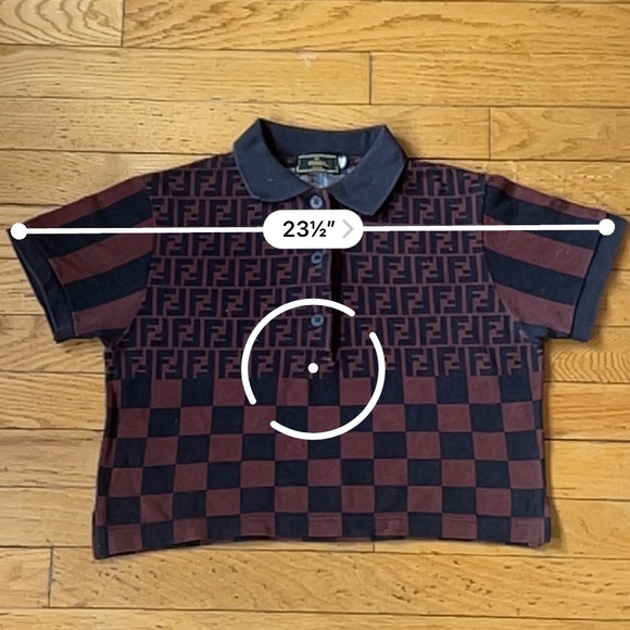 FENDI MARE Vintage 90s FF Zucca Polo - Picture 12 of 15